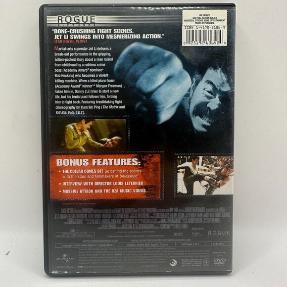 Unleashed (DVD) Jet Li Morgan Freeman Bob Hoskins Full Screen Action Rated R - Picture 2 of 3